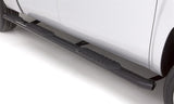 Lund Side Bars 5in Oval Wheel-to-Wheel - Black/Stainless Steel
