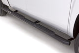 Lund Side Bars 5in Oval Wheel-to-Wheel - Black/Stainless Steel