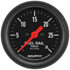 AutoMeter 2-1/16" Fuel Rail Pressure, 0-30K PSI, Z-Series — Red (2693)