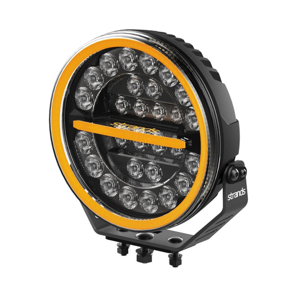 Strands Firefly 9 Black E-Mark Driving 1lux@470m 146W12076 Actual Lm DT4 Amber/White Position Light