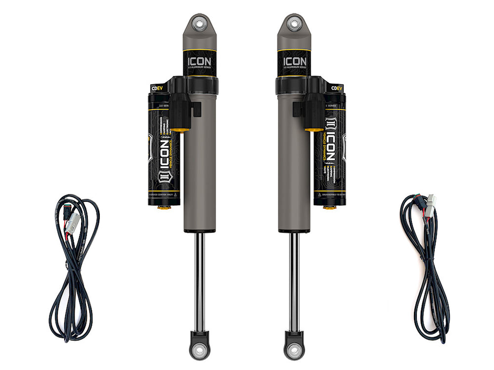 ICON 2018-2023 Jeep Wrangler JL, 2.5" Lift, Rear, V.S. 2.5 Aluminum Series Shock Absorbers, Piggyback Reservoi (27726EP)