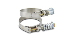 Vibrant Performance - 27840 - Spring Loaded T-Bolt Clamps (Pack of 2) - Clamp Range: 4.28 in.-4.58 in.