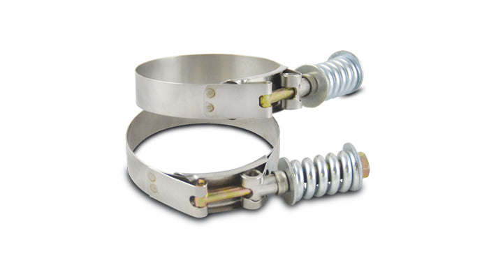 Vibrant Performance - 27850 - Spring Loaded T-Bolt Clamps (Pack of 2) - Clamp Range: 5.28 in.-5.58 in.