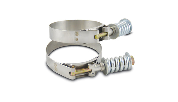 Vibrant Performance - 27850 - Spring Loaded T-Bolt Clamps (Pack of 2) - Clamp Range: 5.28 in.-5.58 in.
