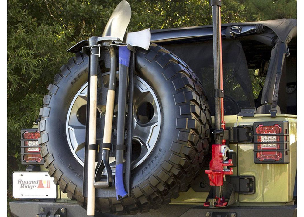 Rugged Ridge Spare Tire Tool Rack System