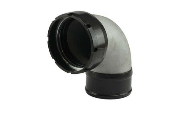 Turbosmart Adaptateur de turbo pour sortie de compresseur 3.00 po à coude à 90 avec embout cannelé 3.00 po