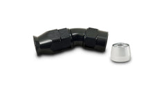 Vibrant Performance - 28308 - 30 Degree High Flow Hose End Fitting for PTFE Lined Hose, -8AN