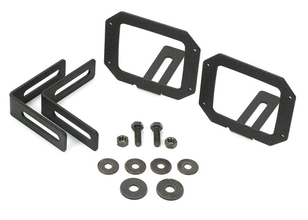 Rugged Ridge LED Light Mount Brackets, Square — 2007-2015 Jeep Wrangler (11232.24)