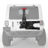 Smittybilt 2007-2018 Wrangler Pivot Heavyduty Oversize Tire Carrier/Black