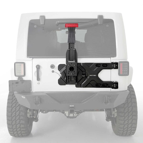 Smittybilt Porte-charge de pneu — 2007-2018 Jeep Wrangler (SMB2843)