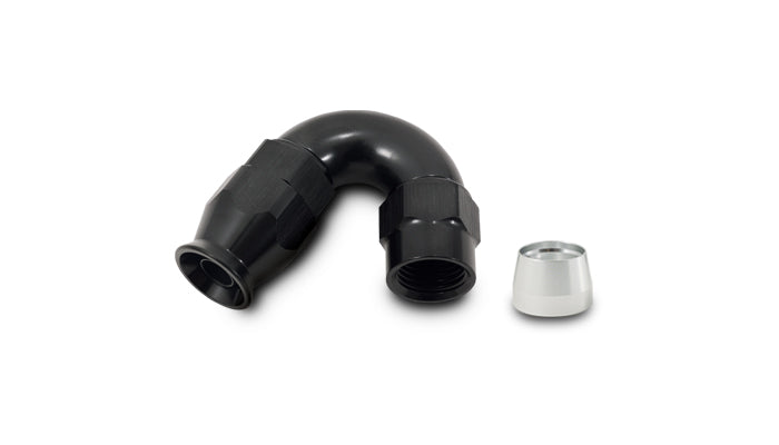 Vibrant Performance - 28512 - 150 Degree High Flow Hose End Fitting for PTFE Lined Hose, -12AN