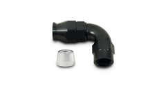 Vibrant Performance - 28910 - 90 Degree High Flow Hose End Fitting for PTFE Lined Hose, -10AN