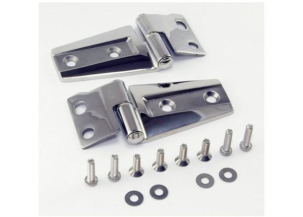 Rugged Ridge 0718 Wrangler HOOD Hinge KIT Stainless Steel