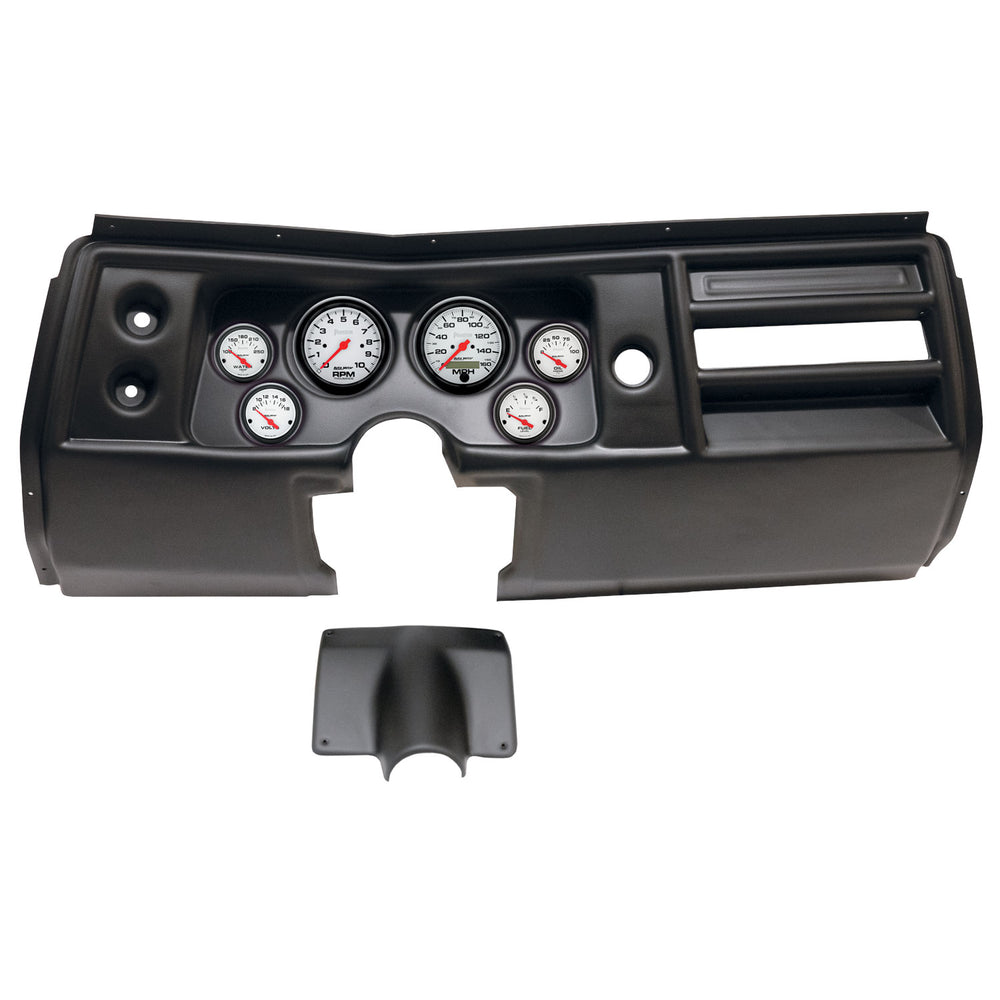 AutoMeter 6 Gauge Direct-Fit Dash Kit, Chevy Chevelle NO Vent 68, Phantom