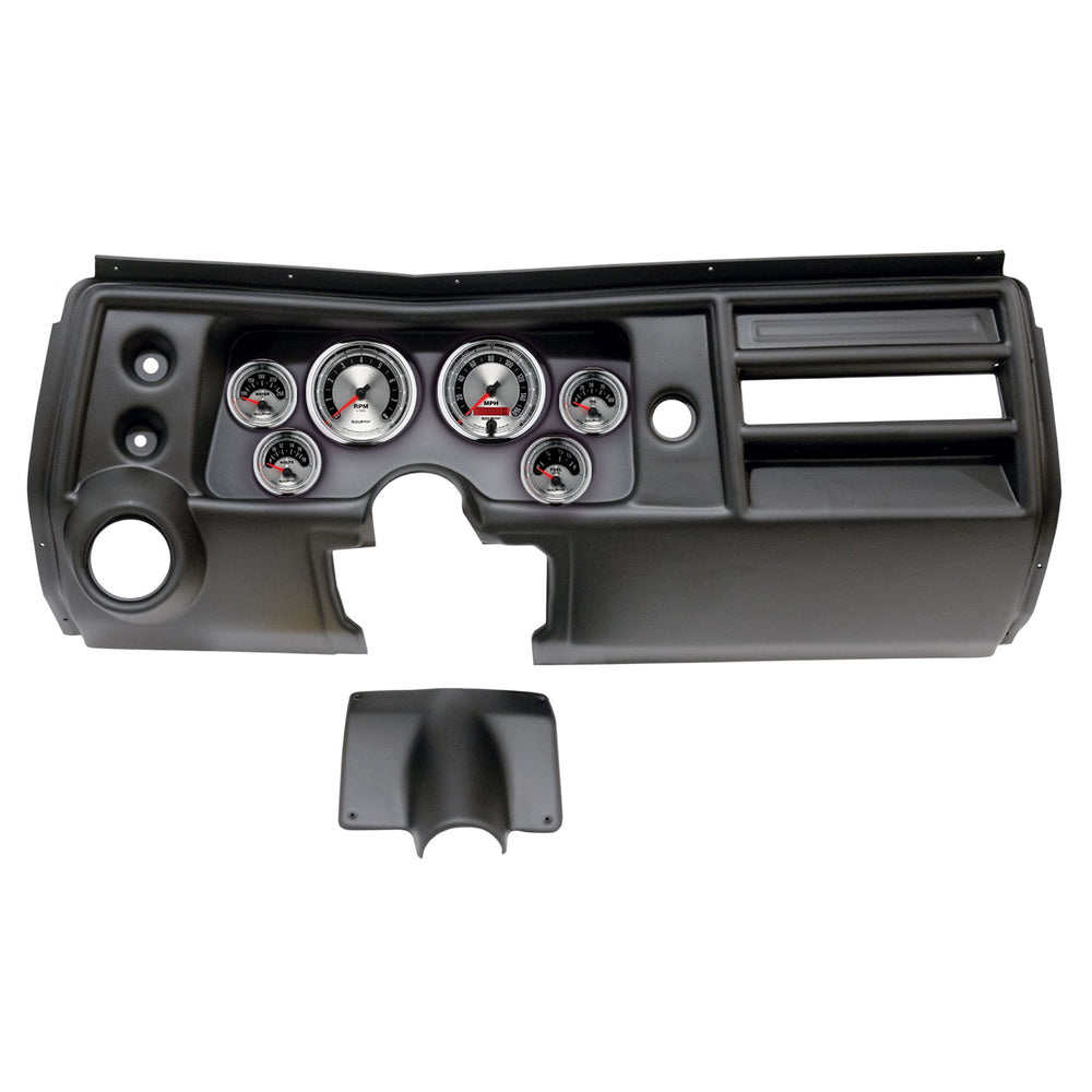 AutoMeter 6 GAUGE DIRECT-FIT DASH KIT, CHEVY CHEVELLE VENT 68, AMERICAN MUSCLE (2902-01)