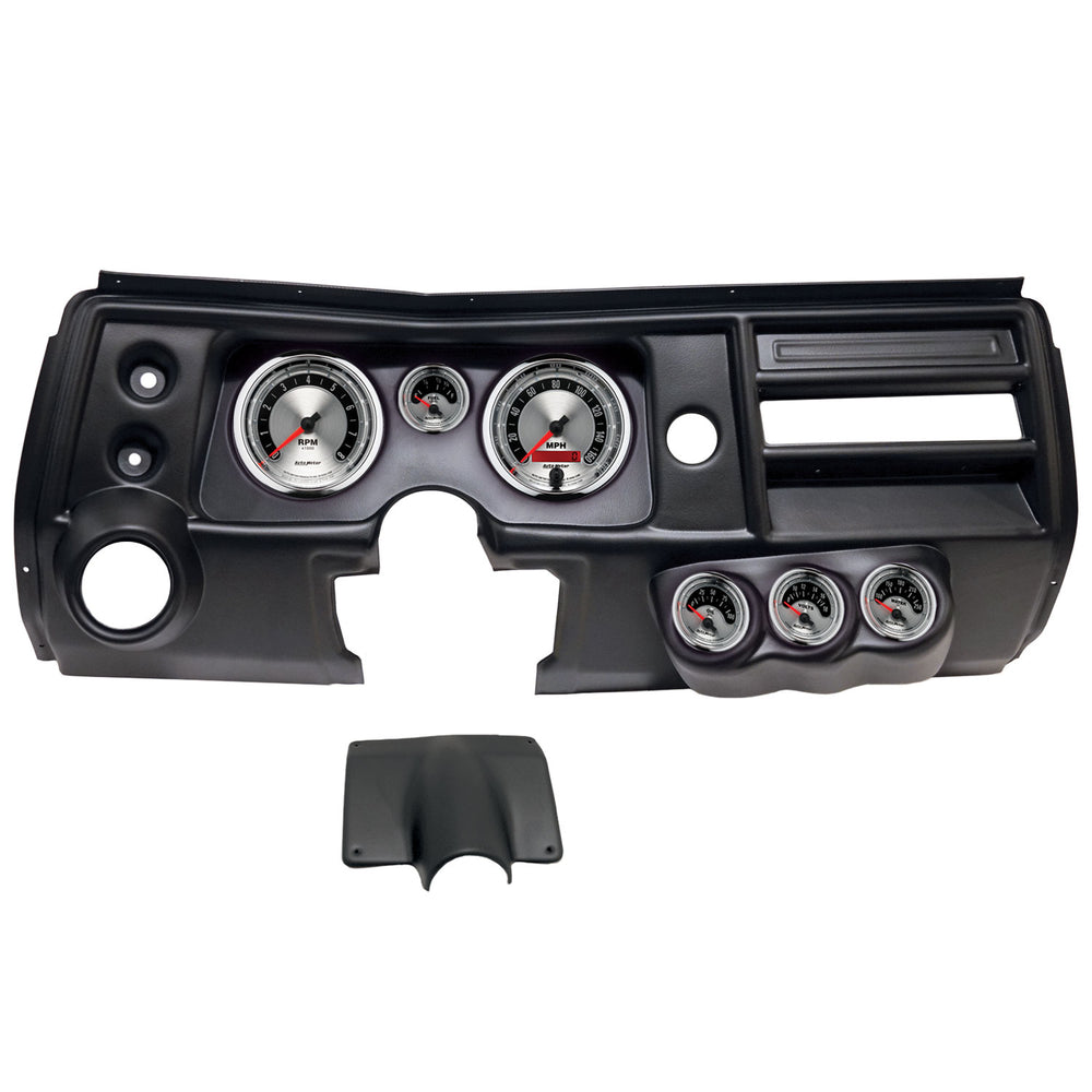 AutoMeter 6 GAUGE DIRECT-FIT DASH KIT, CHEVY CHEVELLE VENT 68, AMERICAN MUSCLE (2904-01)