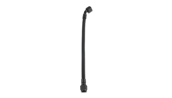 Vibrant Performance - 29042- PTFE Flex Hose Assembly, AN Hose Size: -8, Hose Length: 24 in, Hose End Style: Straight / 45 Degrees