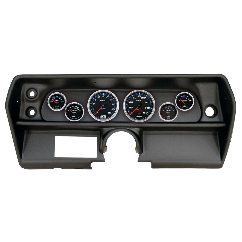 AutoMeter 6 Gauge Direct-Fit Dash Kit, Chevy Nova 68, Cobalt