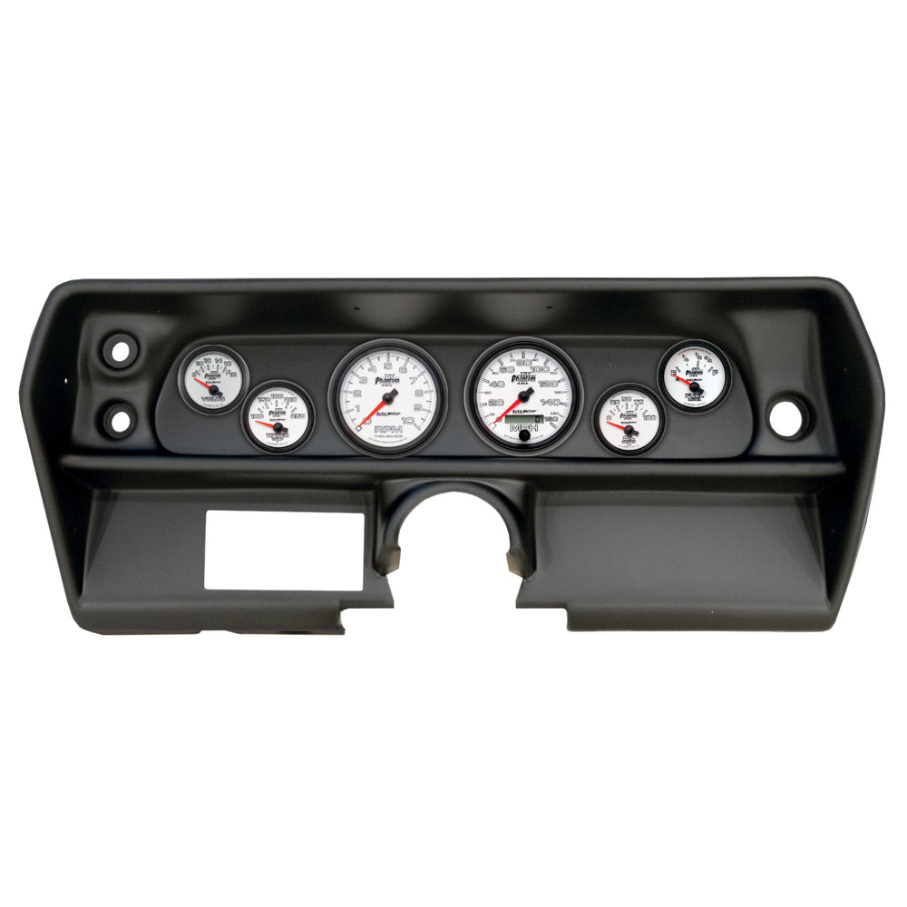 AutoMeter 6 Gauge Direct-Fit Dash Kit, Chevy Nova 68, Phantom II