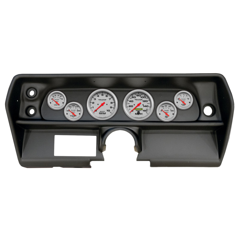 AutoMeter 6 Gauge Direct-Fit Dash Kit, Chevy Nova 68, Ultra-Lite