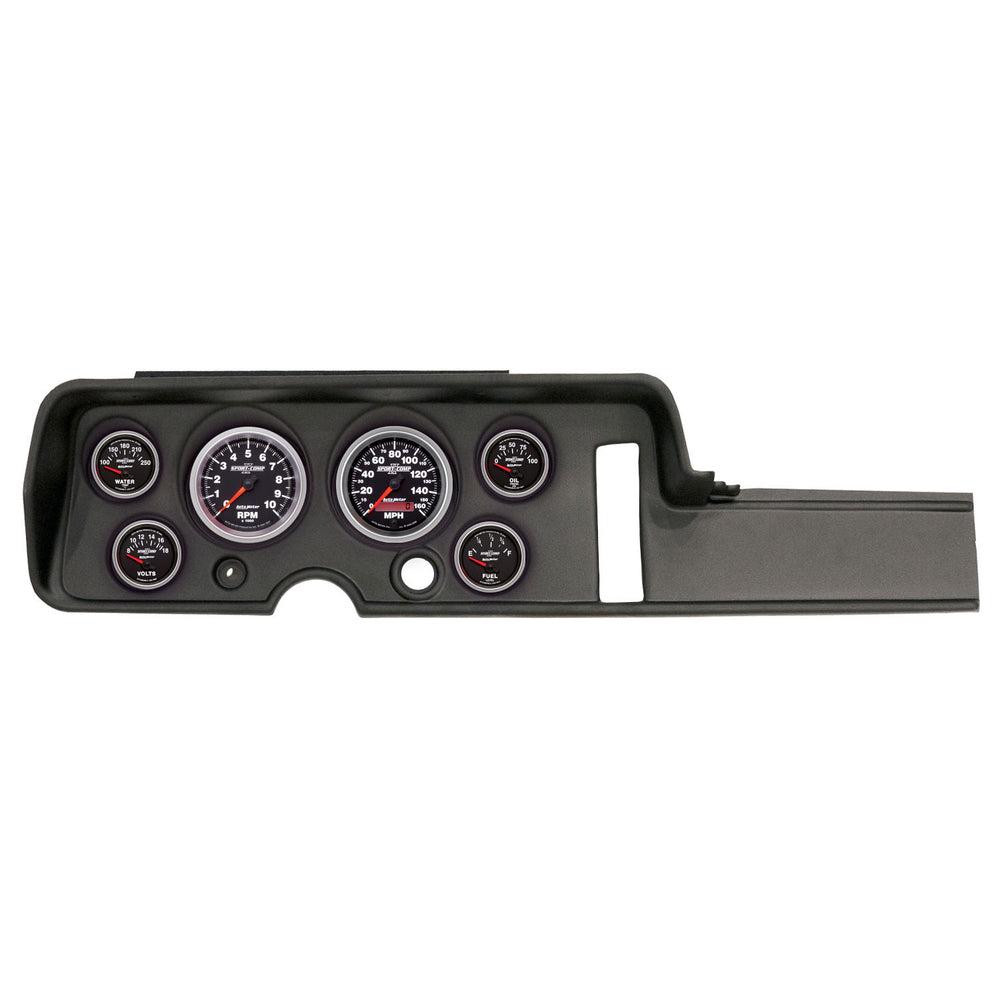 AutoMeter 6 Gauge Direct-Fit Dash Kit, Pontiac Gto/Lemans 68, Sport-Comp II