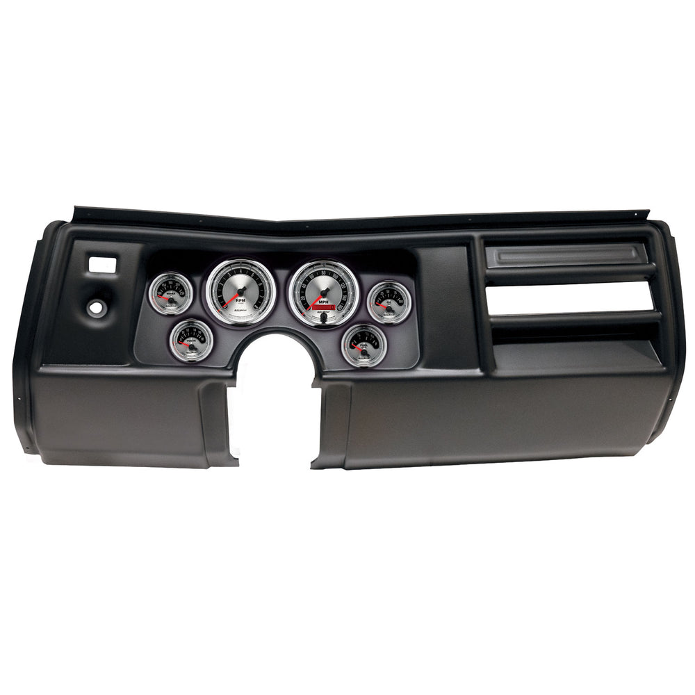 AutoMeter 6 GAUGE DIRECT-FIT DASH KIT, CHEVY CHEVELLE NO VENT 69, AMERICAN MUSCLE (2908-01)