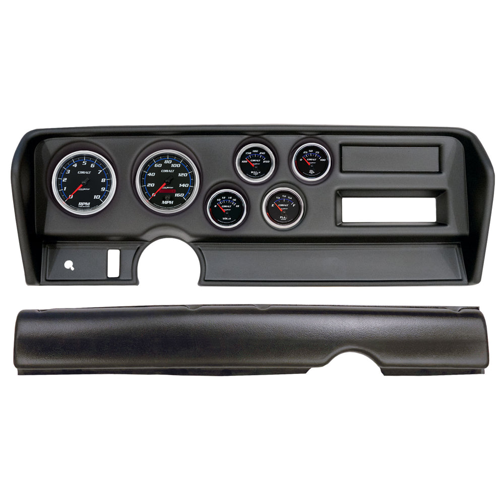 AutoMeter 6 Gauge Direct-Fit Dash Kit, Pontiac Gto NO AC 70-72, Cobalt