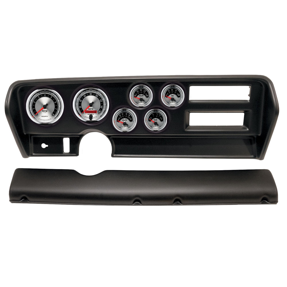 AutoMeter 6 Gauge Direct-Fit Dash Kit, Pontiac Gto AC 70-72, American Muscle