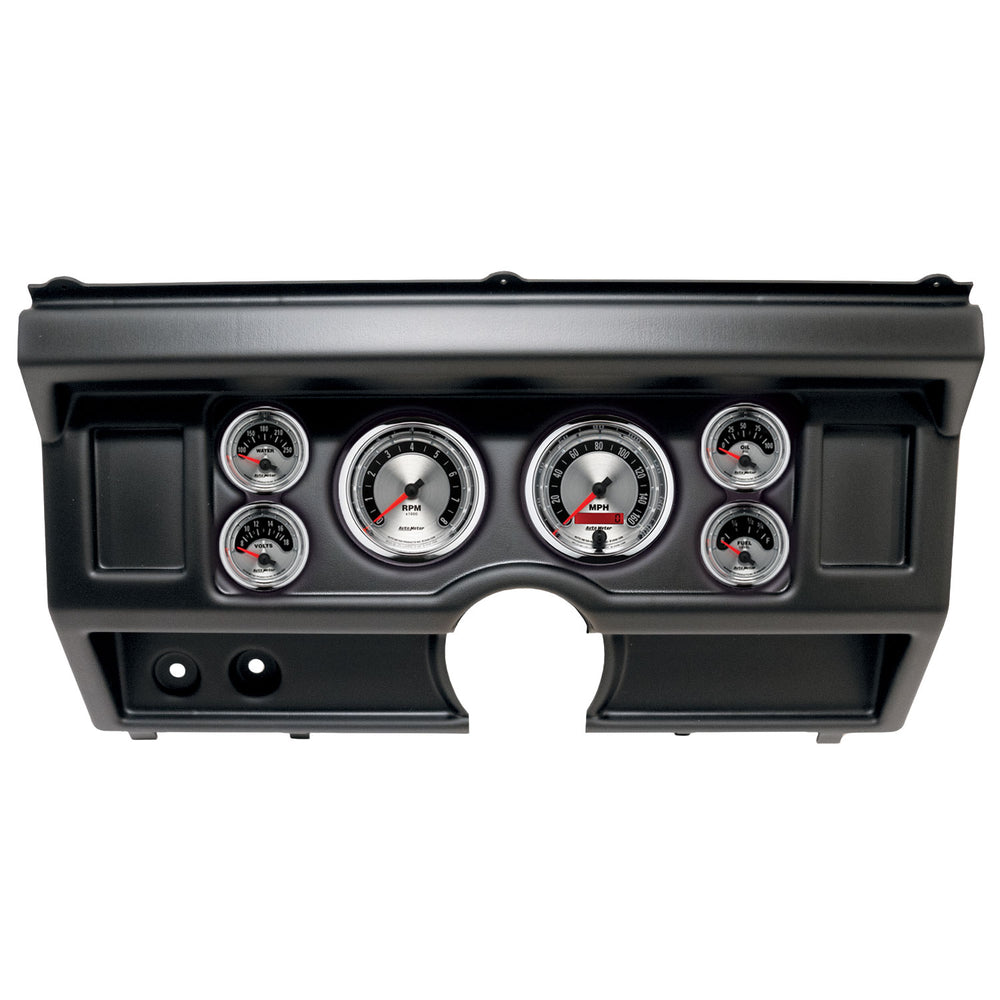 AutoMeter 6 Gauge Direct-Fit Dash Kit, Ford Truck NO AC 80-86, American Muscle