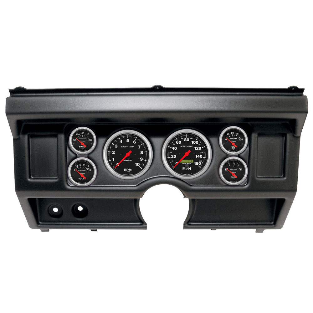 AutoMeter 6 Gauge Direct-Fit Dash Kit, Ford Truck NO AC 80-86, Sport-Comp