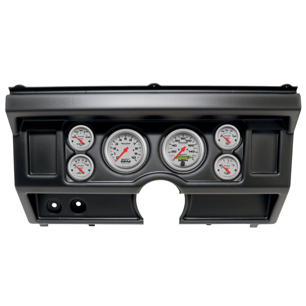 AutoMeter 6 Gauge Direct-Fit Dash Kit, Ford Truck NO AC 80-86, Ultra-Lite