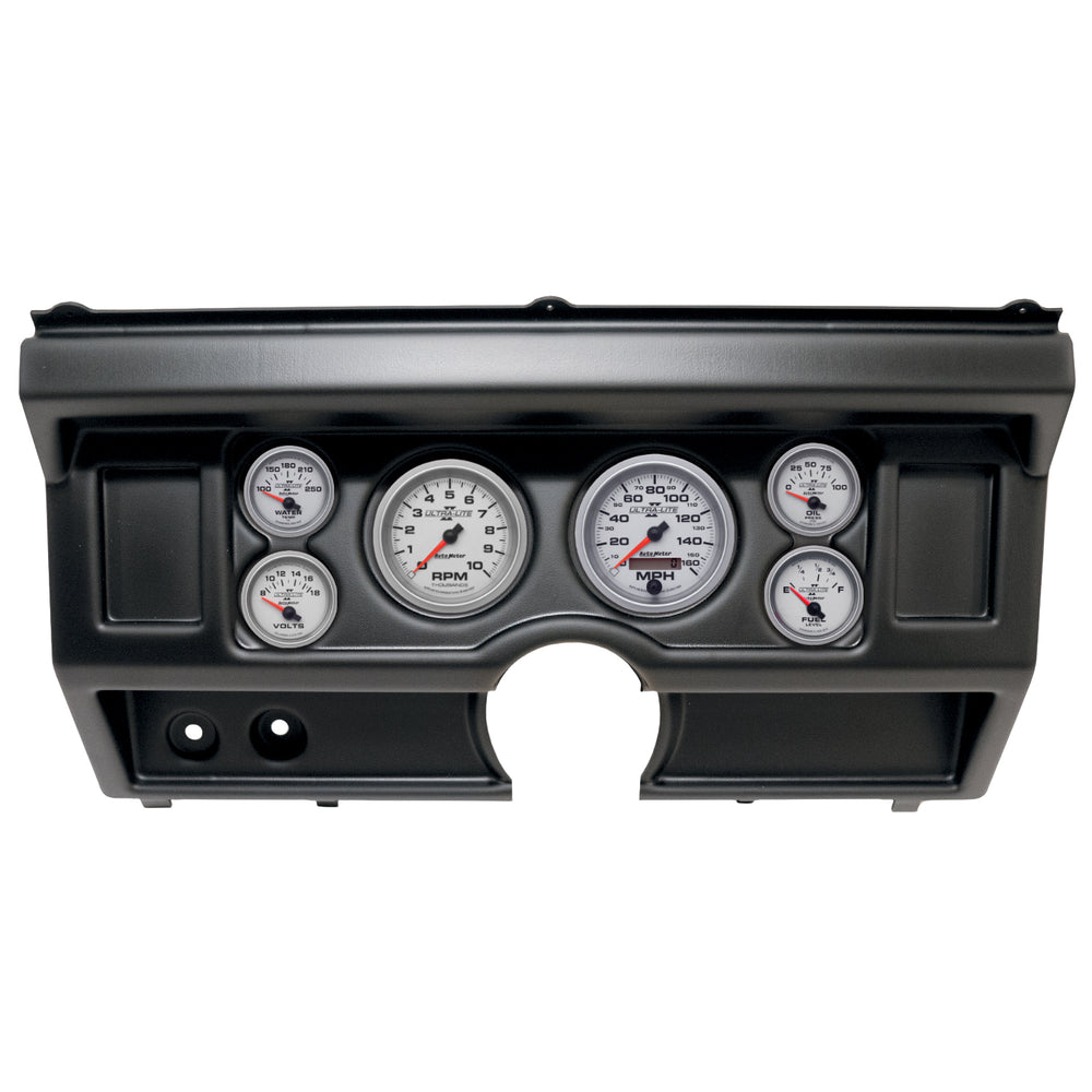 AutoMeter 6 Gauge Direct-Fit Dash Kit, Ford Truck NO AC 80-86, Ultra-Lite II