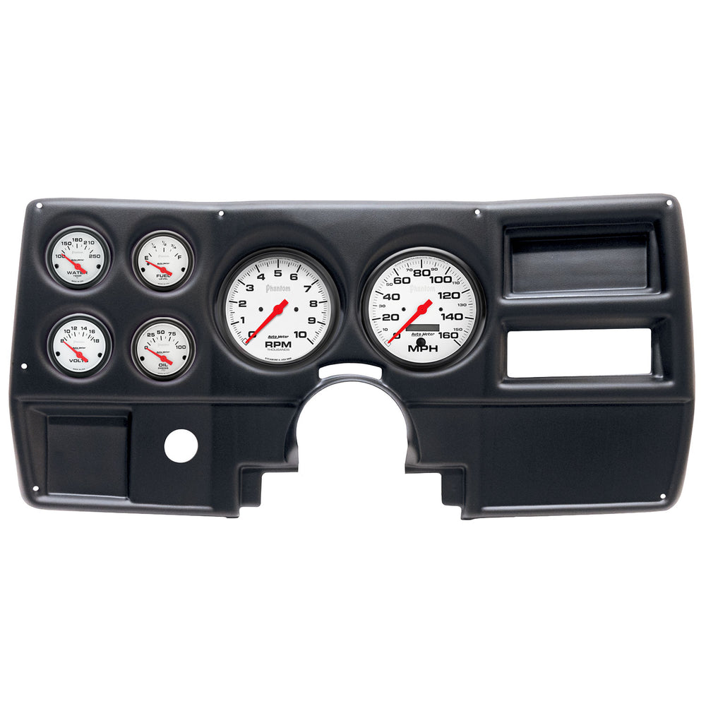 AutoMeter 6 Gauge Direct-Fit Dash Kit, Chevy/GMC Truck NO Vent 84-87, Phantom