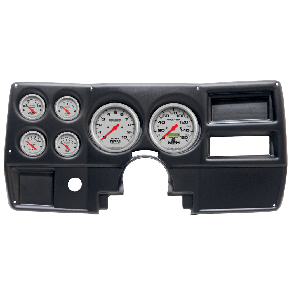 AutoMeter 6 Gauge Direct-Fit Dash Kit, Chevy/GMC Truck NO Vent 84-87, Ultra-Lite