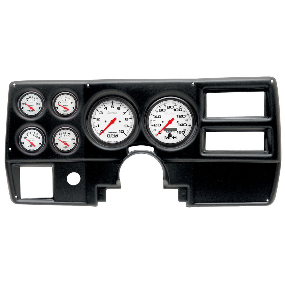 AutoMeter 6 Gauge Direct-Fit Dash Kit, Chevy/GMC Truck AC 84-87, Phantom