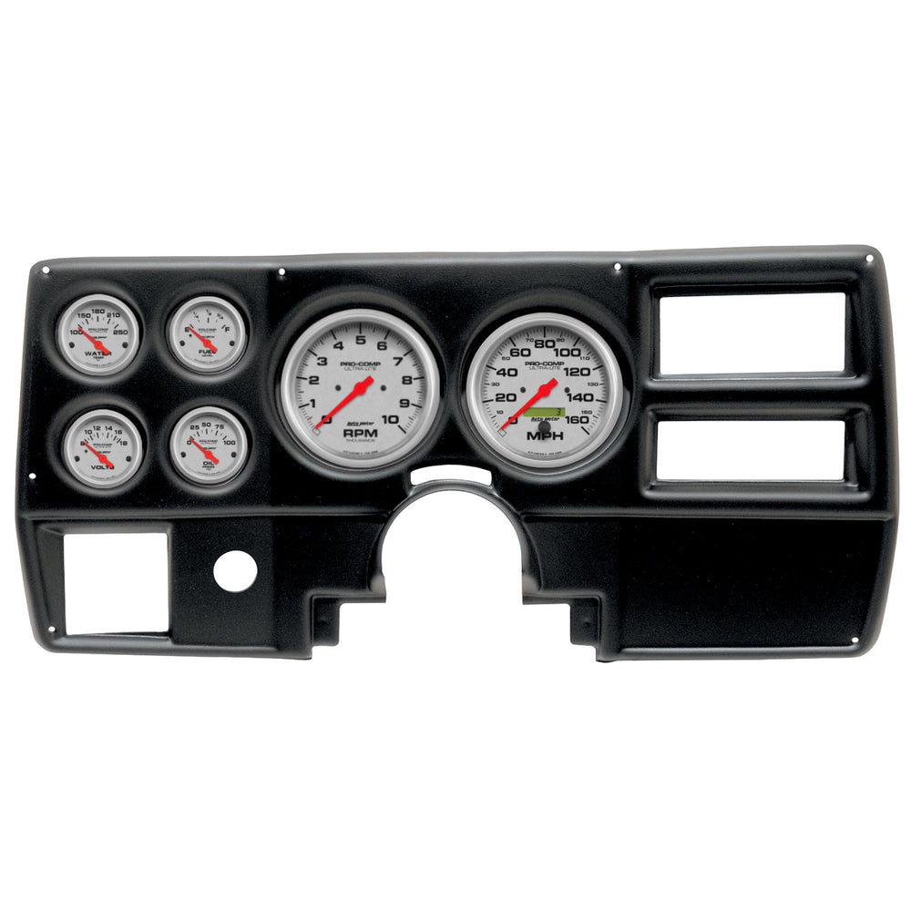 AutoMeter 6 Gauge Direct-Fit Dash Kit, Chevy/GMC Truck AC 84-87, Ultra-Lite