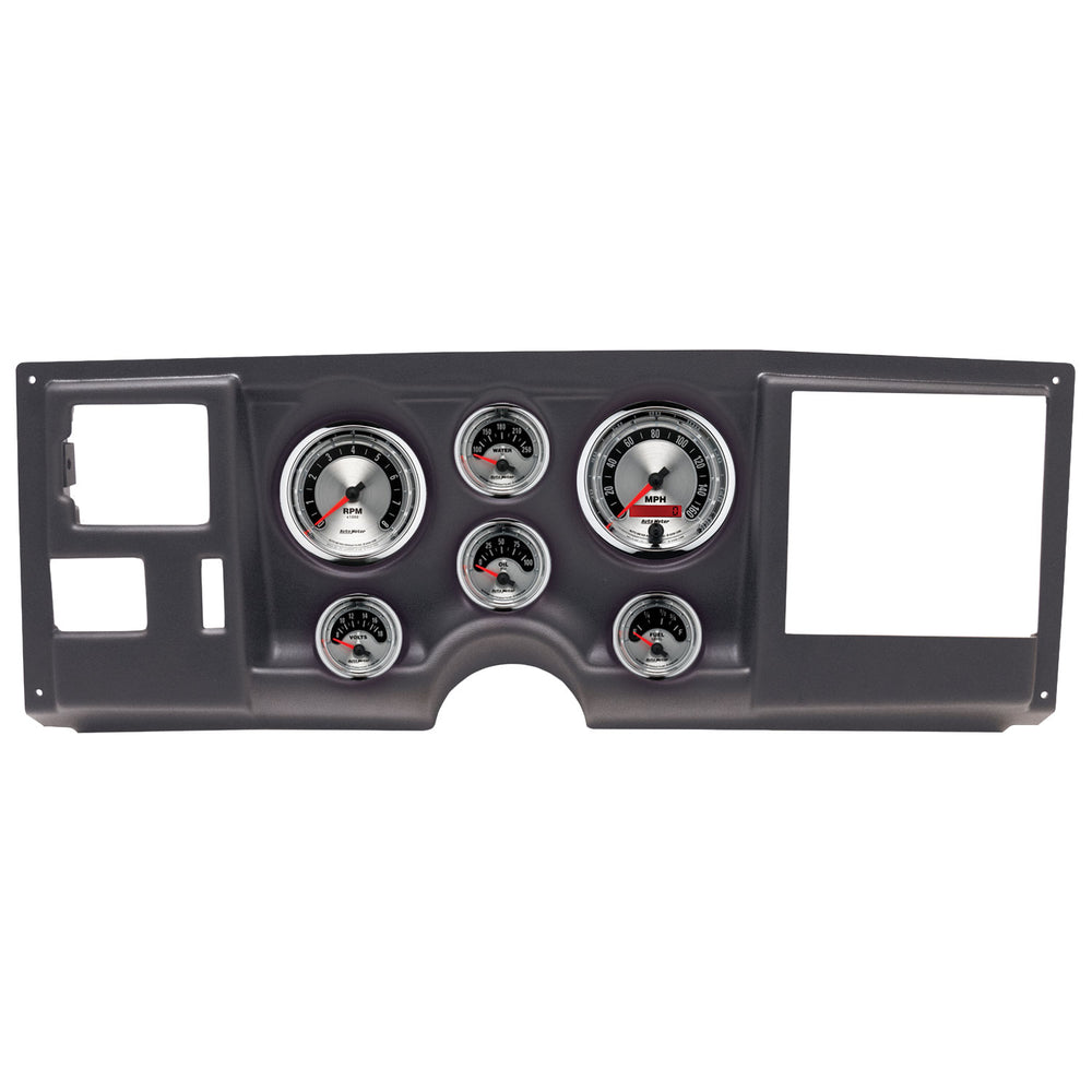 AutoMeter 6 Gauge Direct-Fit Dash Kit, Chevy/GMC Truck 88-94, American Muscle