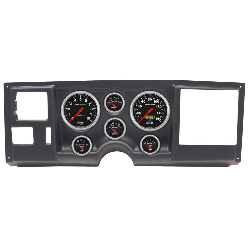 AutoMeter 6 Gauge Direct-Fit Dash Kit, Chevy/GMC Truck 88-94, Sport-Comp