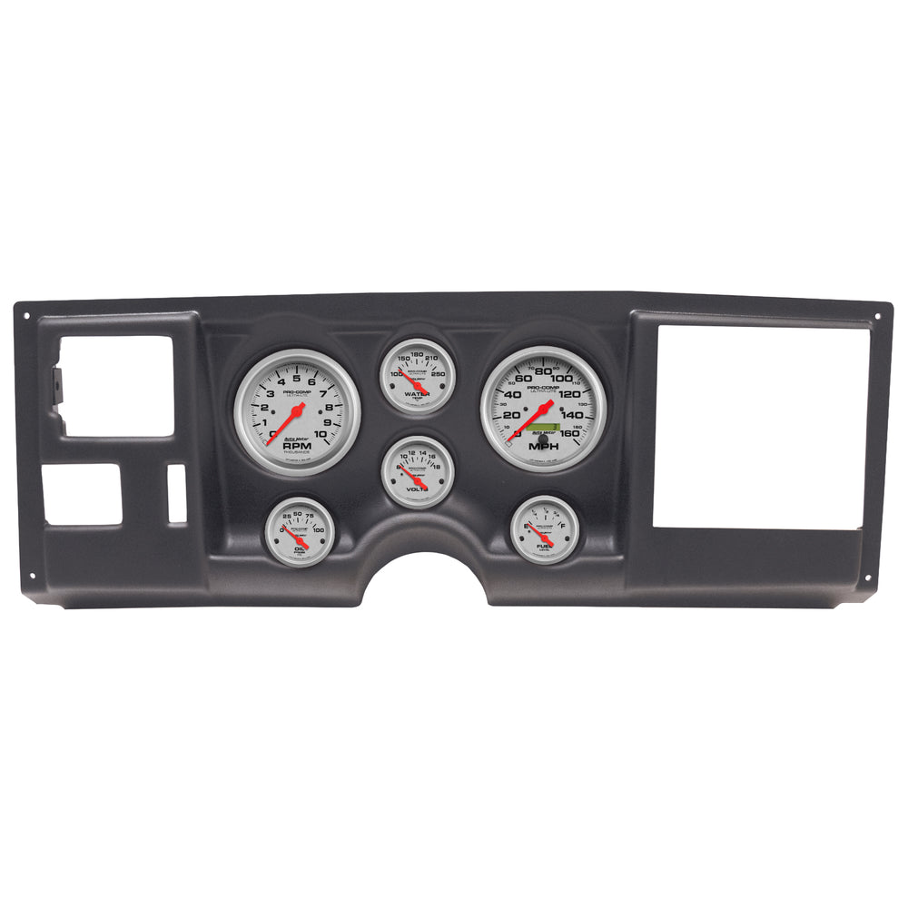 AutoMeter 6 Gauge Direct-Fit Dash Kit, Chevy/GMC Truck 88-94, Ultra-Lite