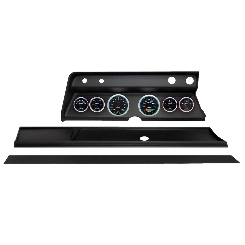 AutoMeter 6 Gauge Direct-Fit Dash Kit, Chevy Chevelle 66, Cobalt
