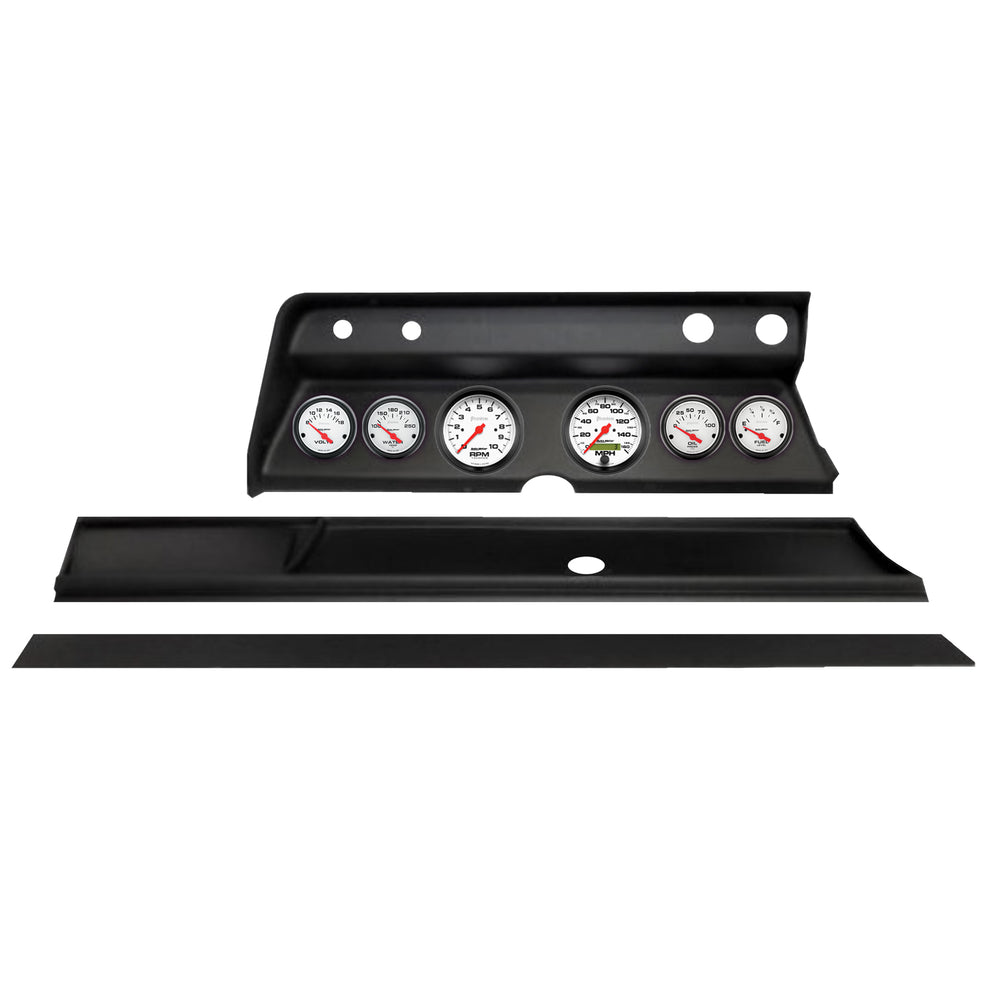 AutoMeter 6 Gauge Direct-Fit Dash Kit, Chevy Chevelle 66, Phantom