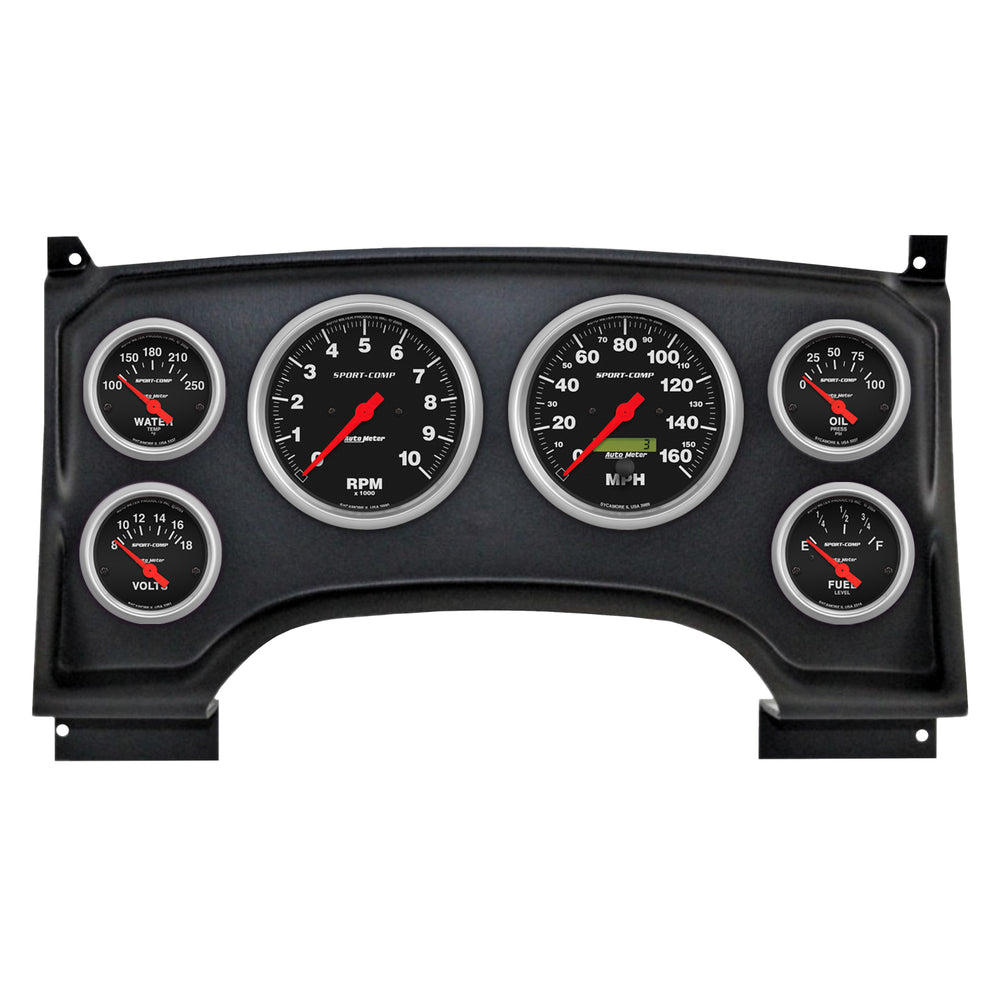 AutoMeter 6 Gauge Direct-Fit Dash Kit, Chevy S10 Truck 94-97, Sport-Comp