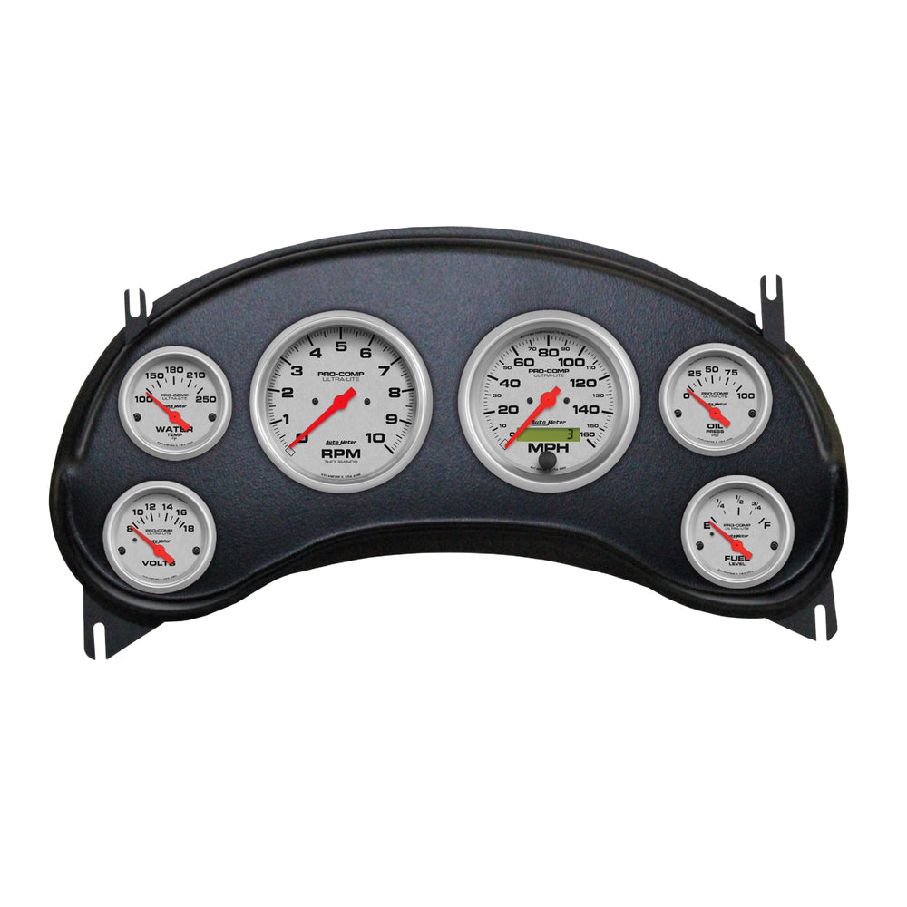 AutoMeter 6 Gauge Direct-Fit Dash Kit, Chevy S10 Truck 98-04, Ultra-Lite
