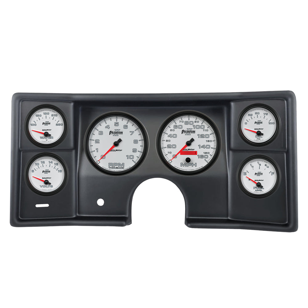 AutoMeter 6 Gauge Direct-Fit Dash Kit, Malibu/EL Camino/Montecarlo 78-81, Phantom II