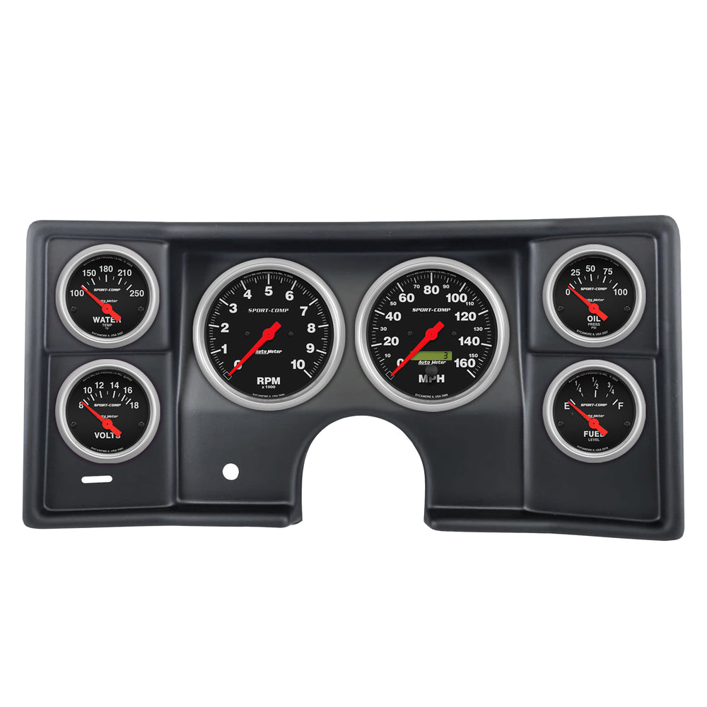 AutoMeter 6 Gauge Direct-Fit Dash Kit, Malibu/EL Camino/Montecarlo 78-81, Sport-Comp
