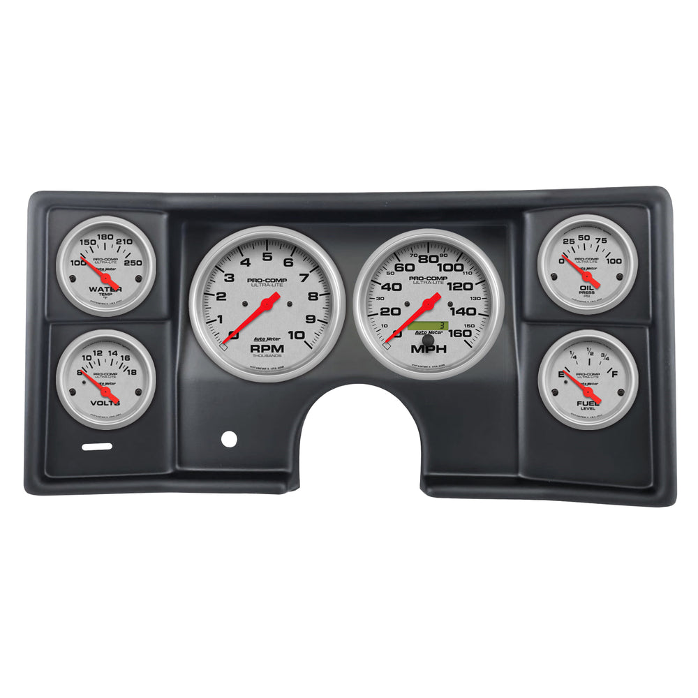 AutoMeter 6 Gauge Direct-Fit Dash Kit, Malibu/EL Camino/Montecarlo 78-81, Ultra-Lite