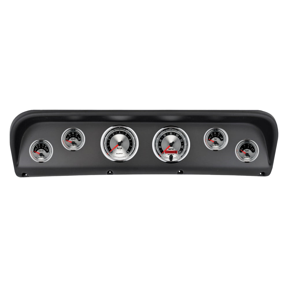 AutoMeter 6 Gauge Direct-Fit Dash Kit, Ford F100 67-72, American Muscle