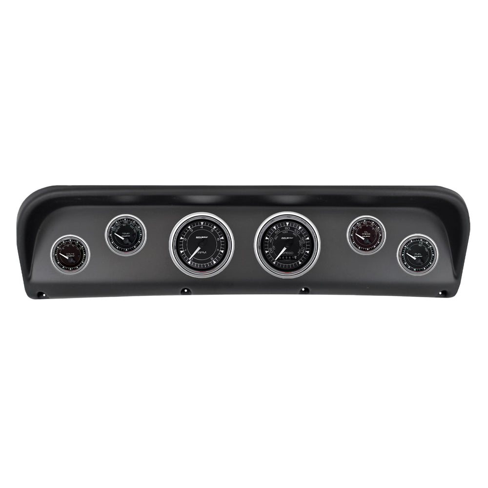 AutoMeter 6 Gauge Direct-Fit Dash Kit, Ford F100 67-72, Chrono Chrome