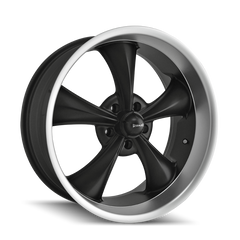 Ridler Roue 695 20x8.5 / 5x120.65 BP / déport 0mm / moyeu 83.82mm - noir mat usiné
