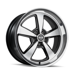 Ridler 652 18x8 / 5x139.7 BP / 0mm Offset / 108.1mm Hub Gls Blk w/ Diamond Cut Face & Lip Wheel